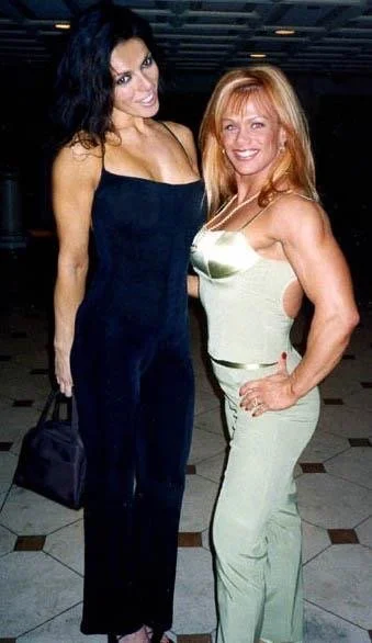 Olympia Expo with fellow Canuk, the little powerhouse - Champion Bodybuilder, Cathy LeFrancois