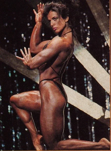 Mid posing routine, 1992 Ms Internationals