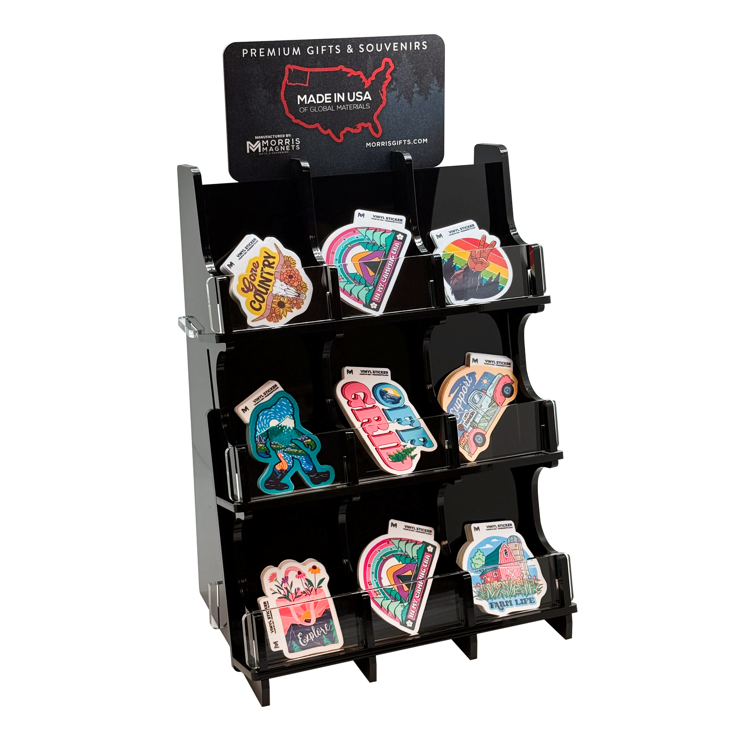 Sticker Trend Display Displays — Morris Magnets Gifts & Souvenirs