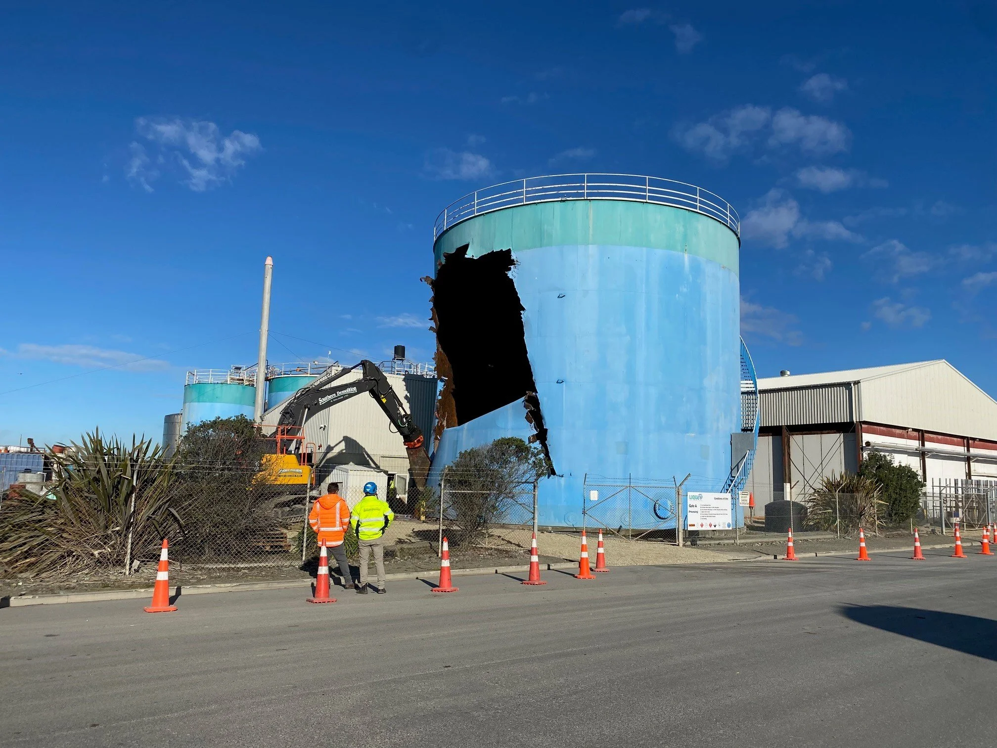 Liqueo Tank Demolition — Total Spec Engineering