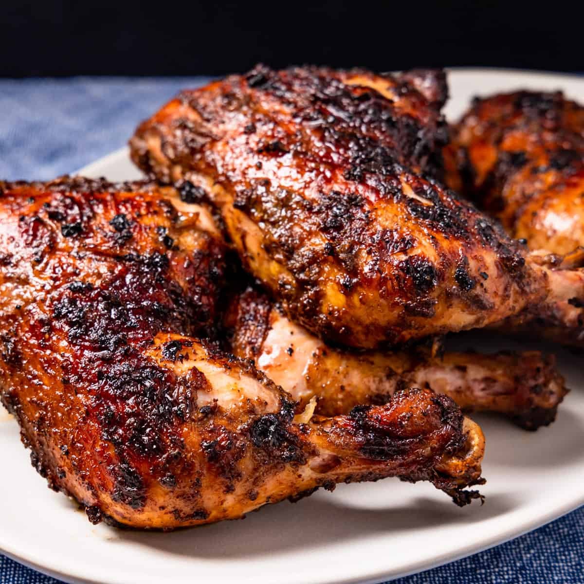 Pan Of Jerk Chicken