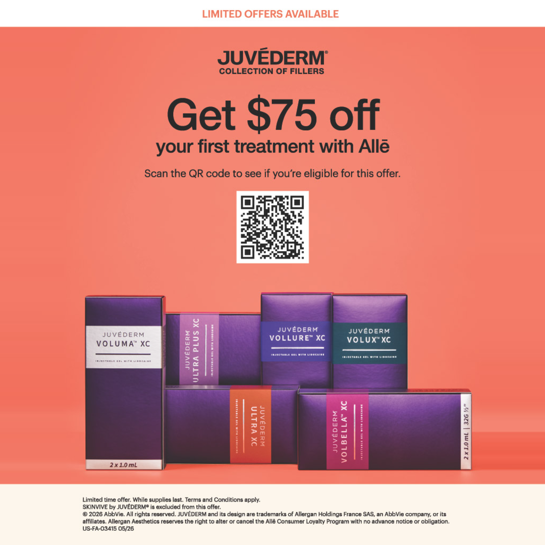 $75 off Juvéderm dermal filler for new patients at Natural Beauty Med Spa in Huntington, NY
