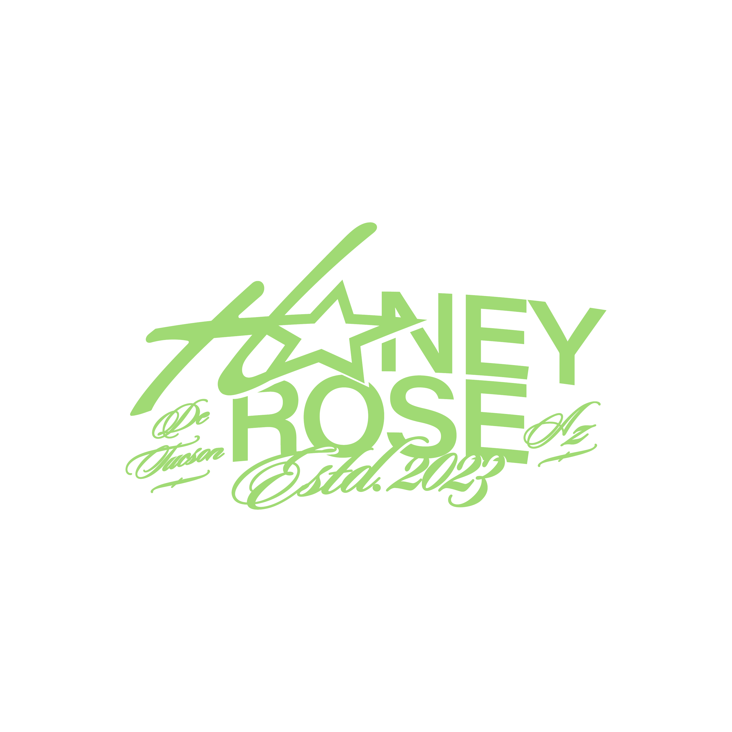 A merch exploration for Honeyrose Wax Studio. 