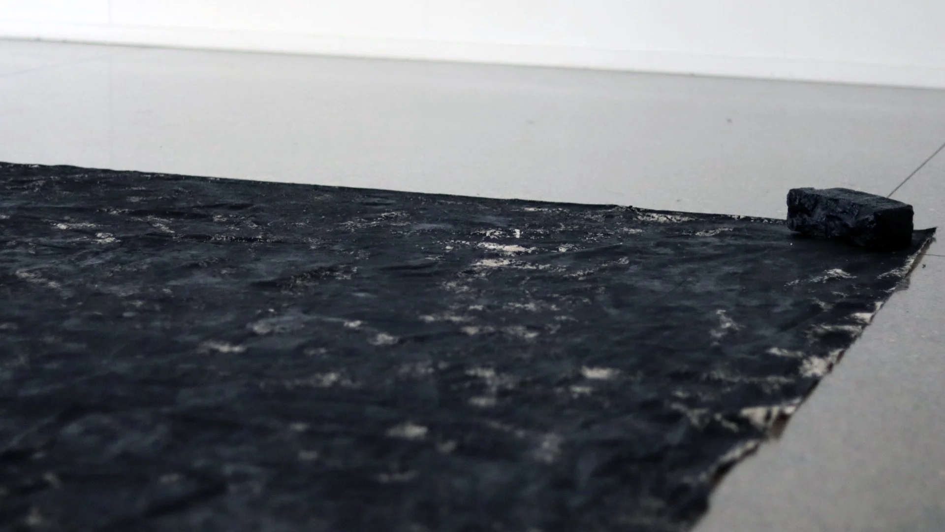 Black Beach, detail
(2023)
Acrylic enamel and painted bricks on canvas, 5.4m x 3.6m