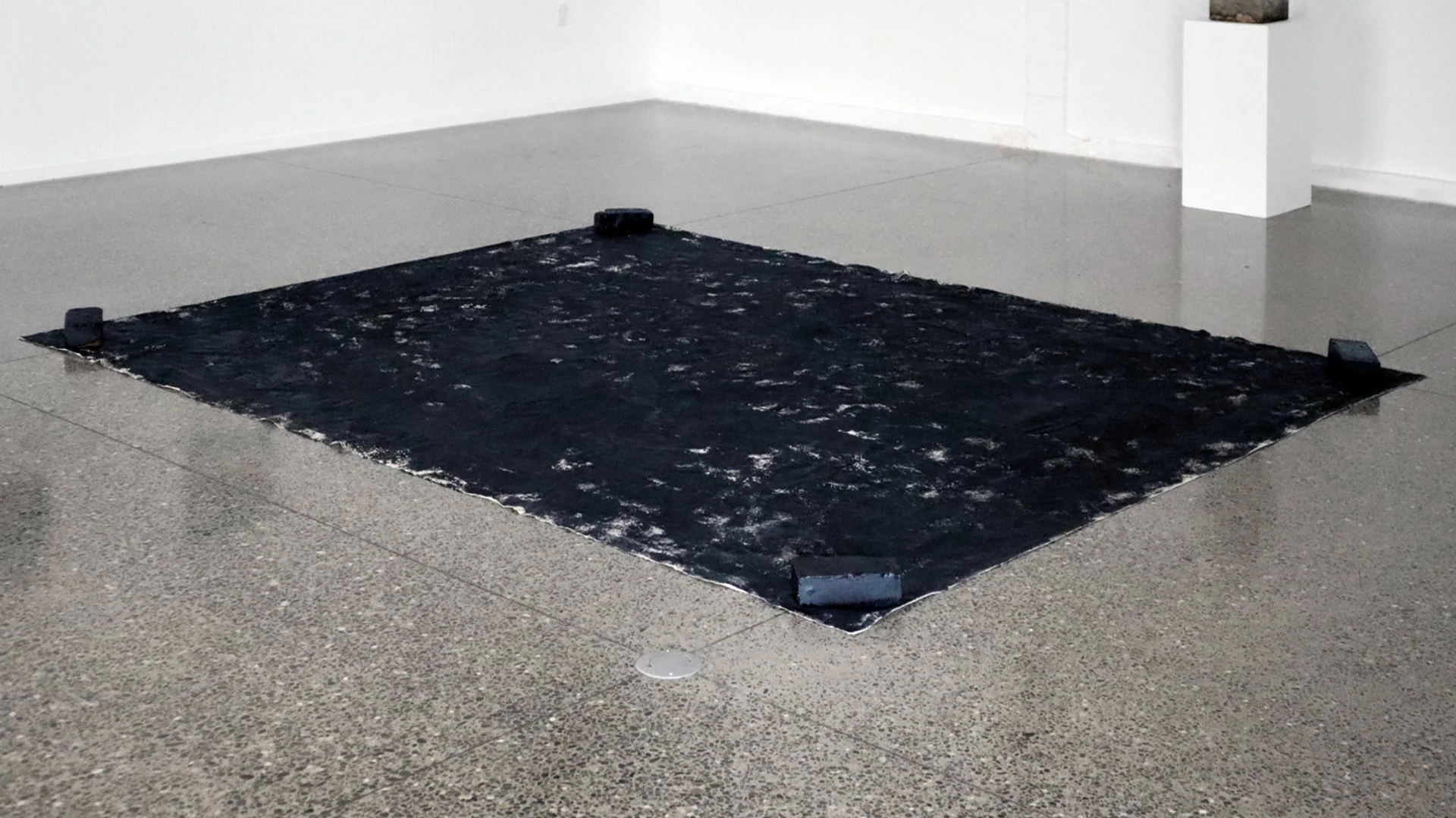 Black Beach 
(2023)
Acrylic enamel and painted bricks on canvas, 5.4m x 3.6m