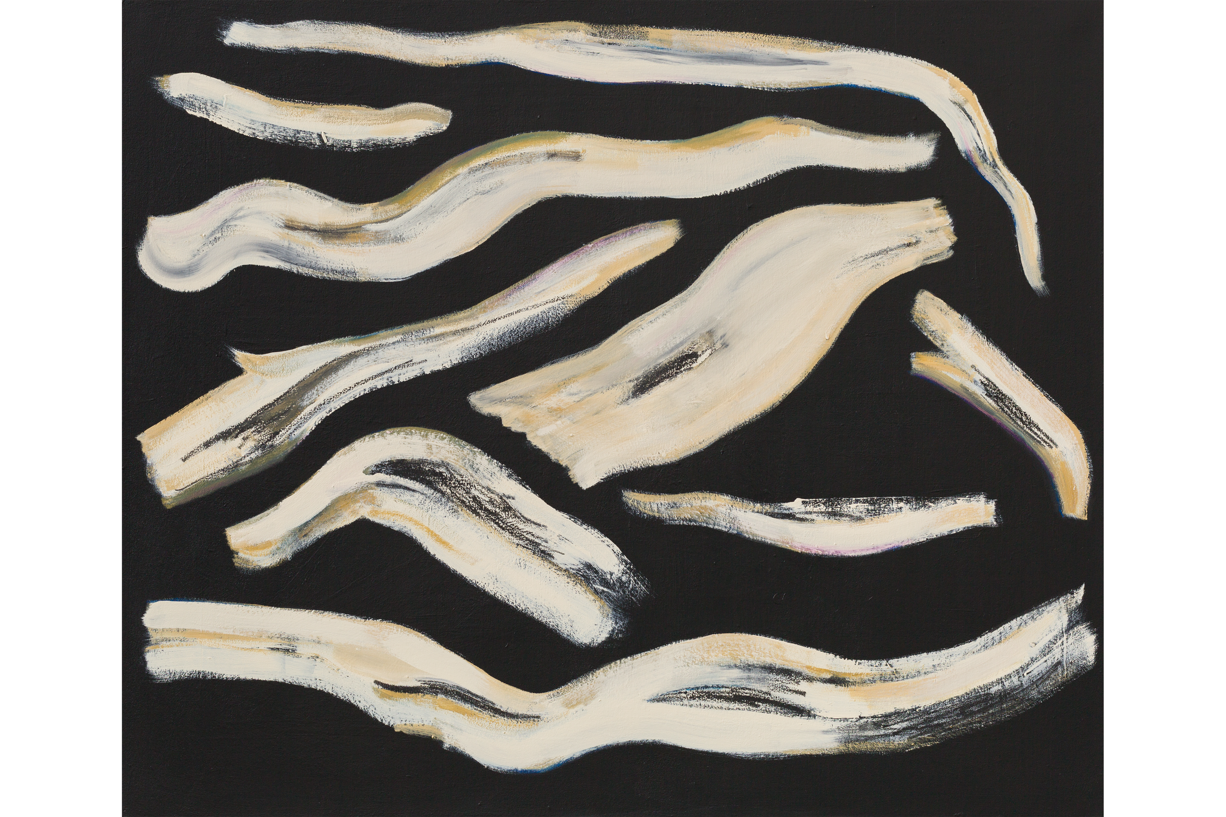 Drift 4 (2023) 1.2m x 1m Acrylic, enamel, and oil pastel on canvas