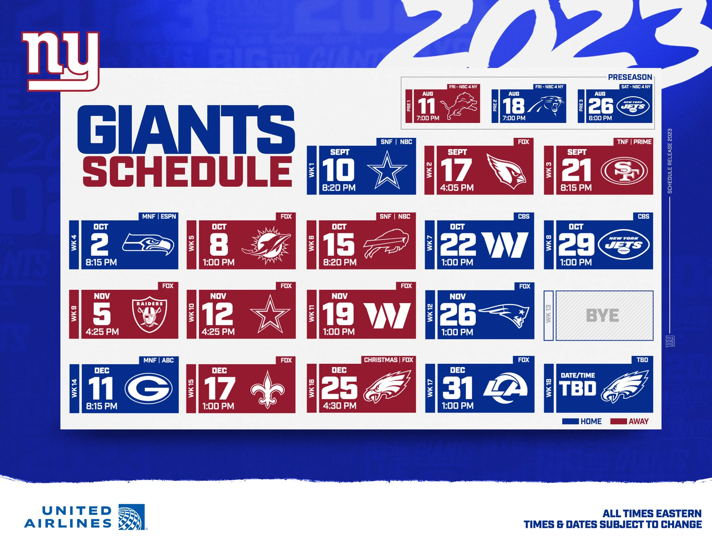 New York Giants — FAN ANTHEMS