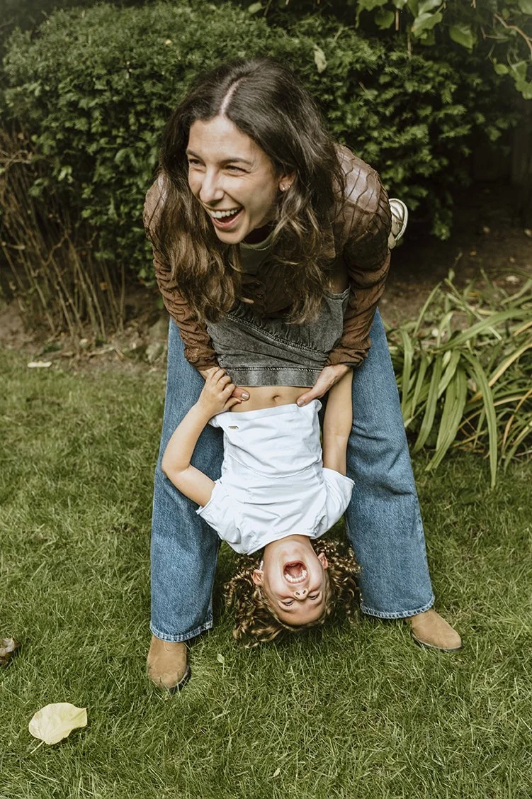 Outdoor fall family photography toronto with film style