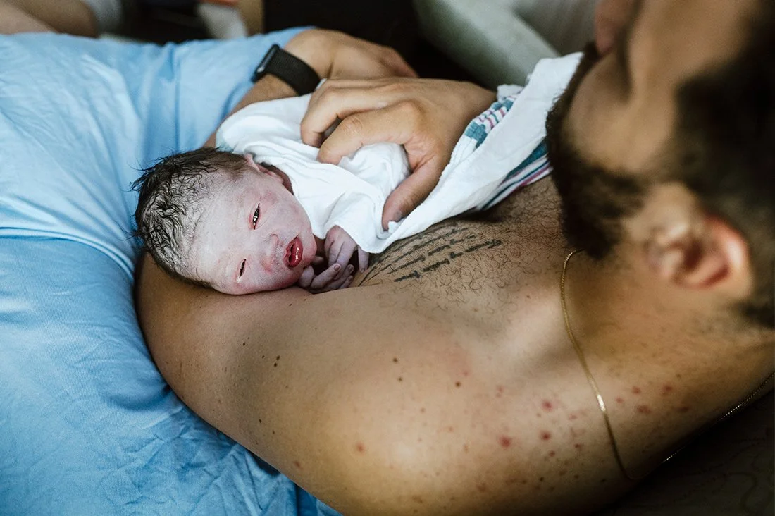 newborn baby after birth in toronto hospital