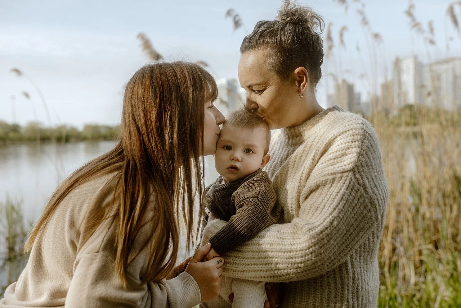 LGBTQIA+ Family Photography in high park Toronto taken on film