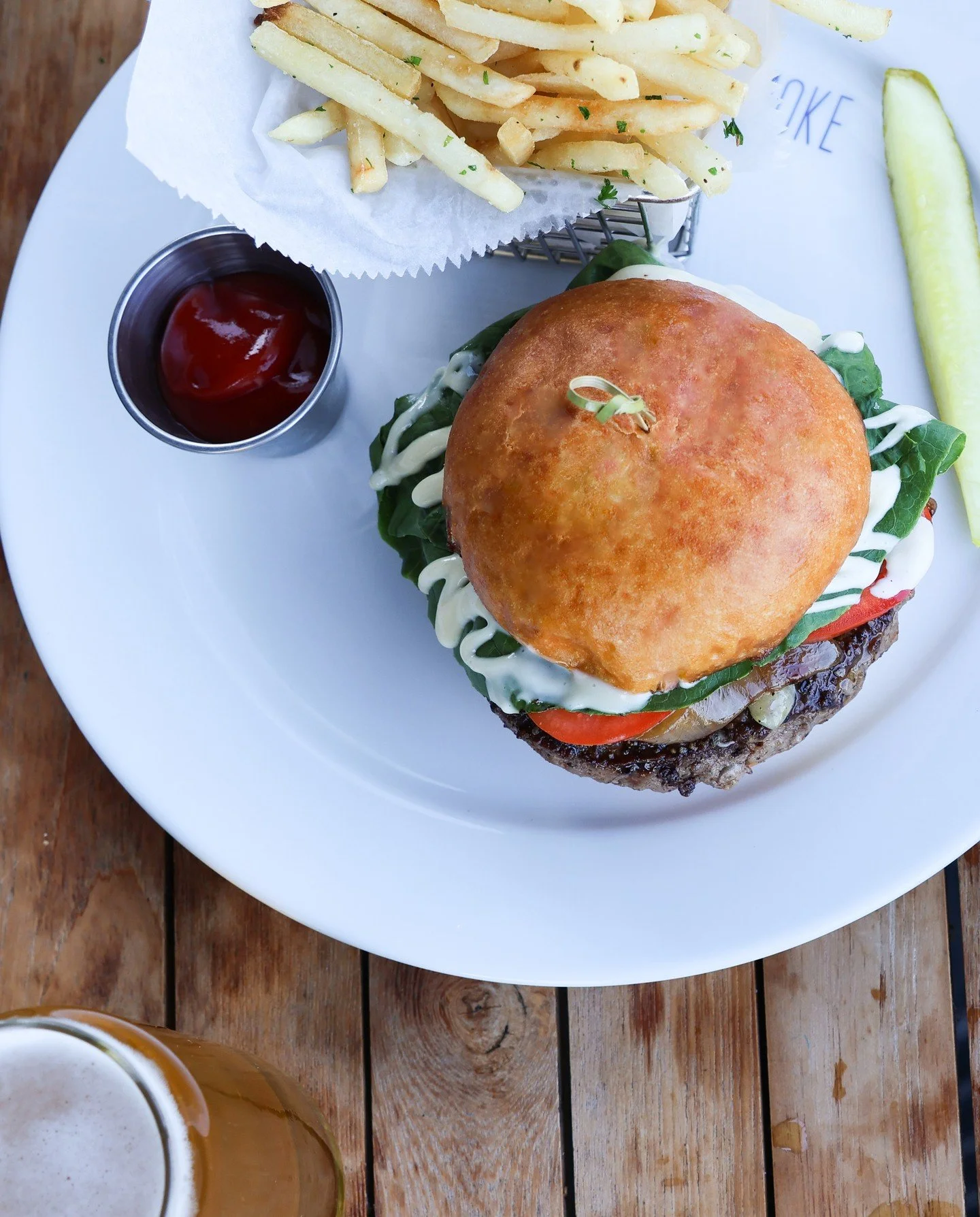 Burgers and beer are the unofficial meal of fall.