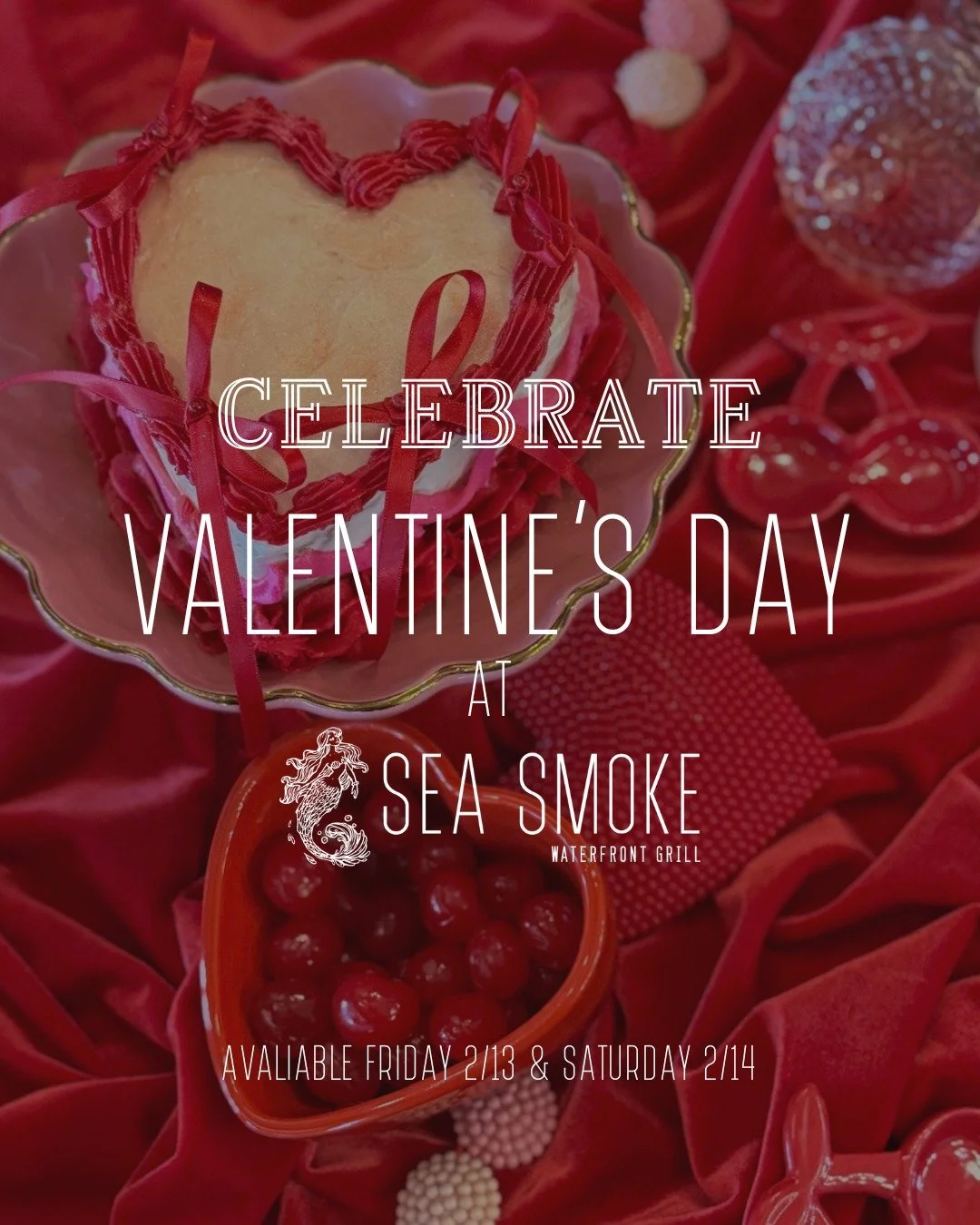 Your Valentine&rsquo;s Day plan awaits at Sea Smoke. Set the mood and enjoy dinner at your favorite restaurant. Join us Friday, February 13 and Saturday, February 14. 🍸❤️
