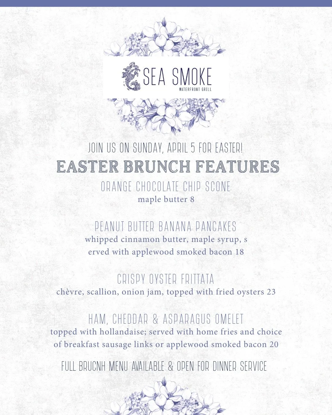Join us this Sunday, April 5, for an egg-stra special Easter brunch 🐣

Make your reservations today!