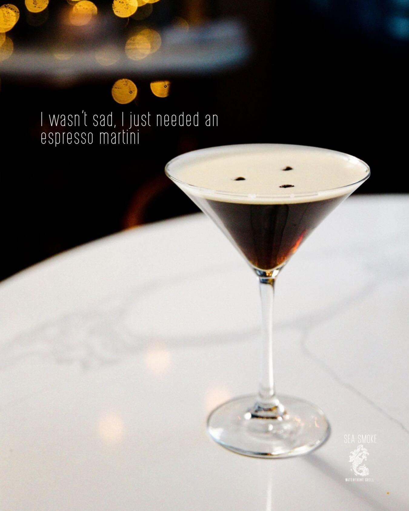 When in doubt, make it an espresso martini 🍸