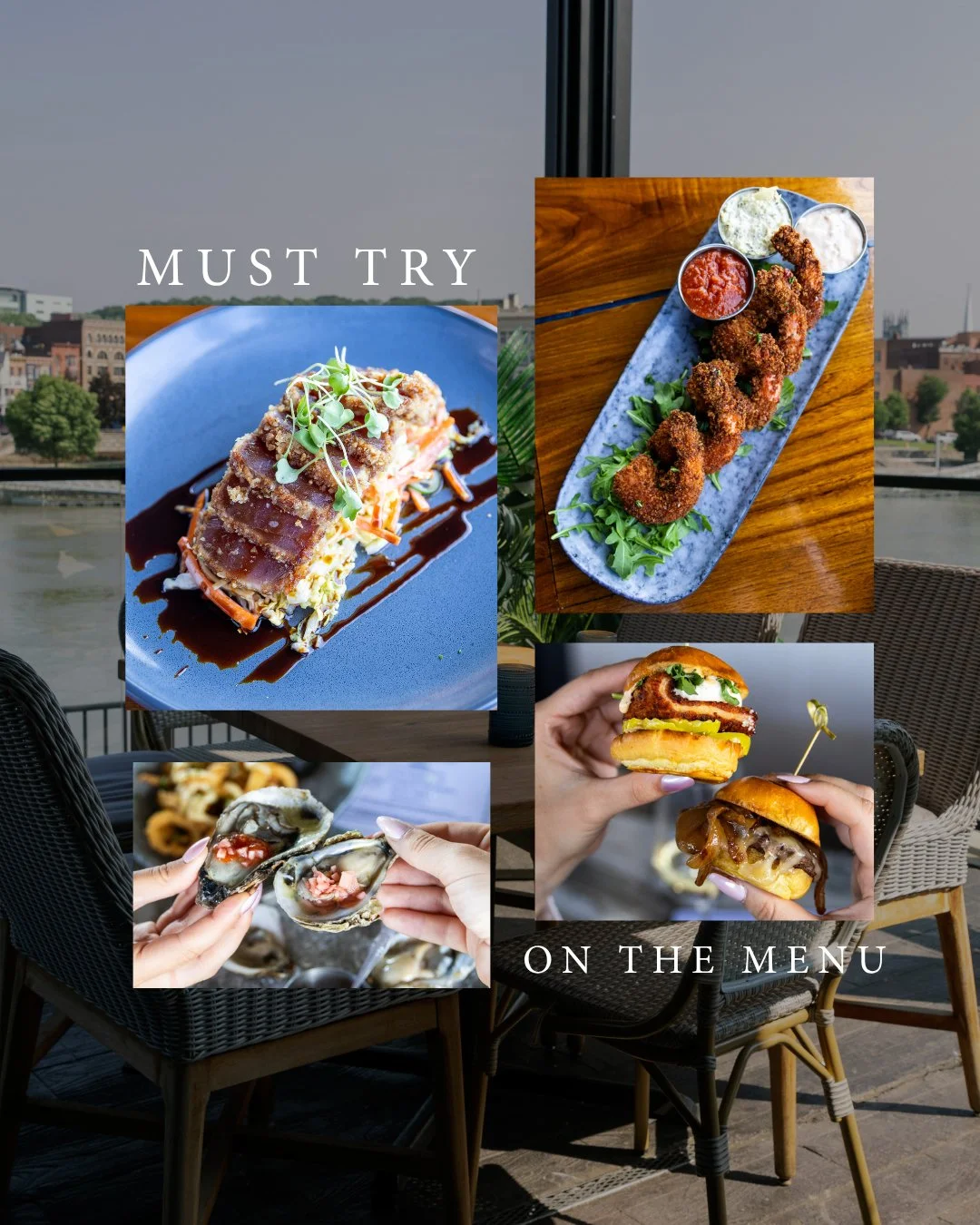 Must-try menu items... according to us. 

Save this for your next visit 🌊