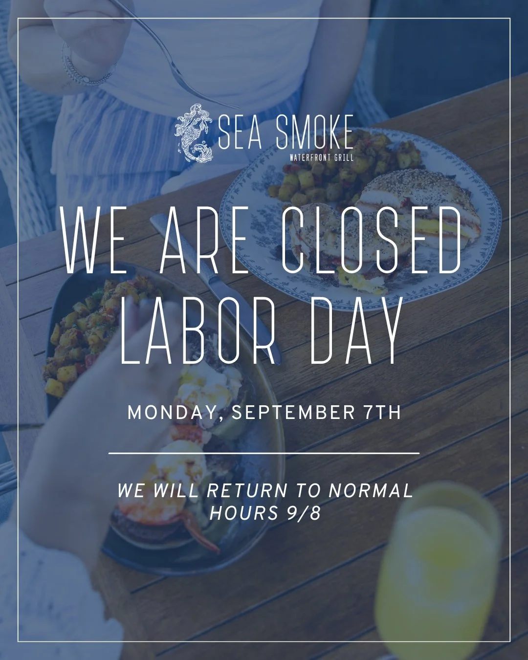 We are closed today!
We will return to normal hours 9/8.