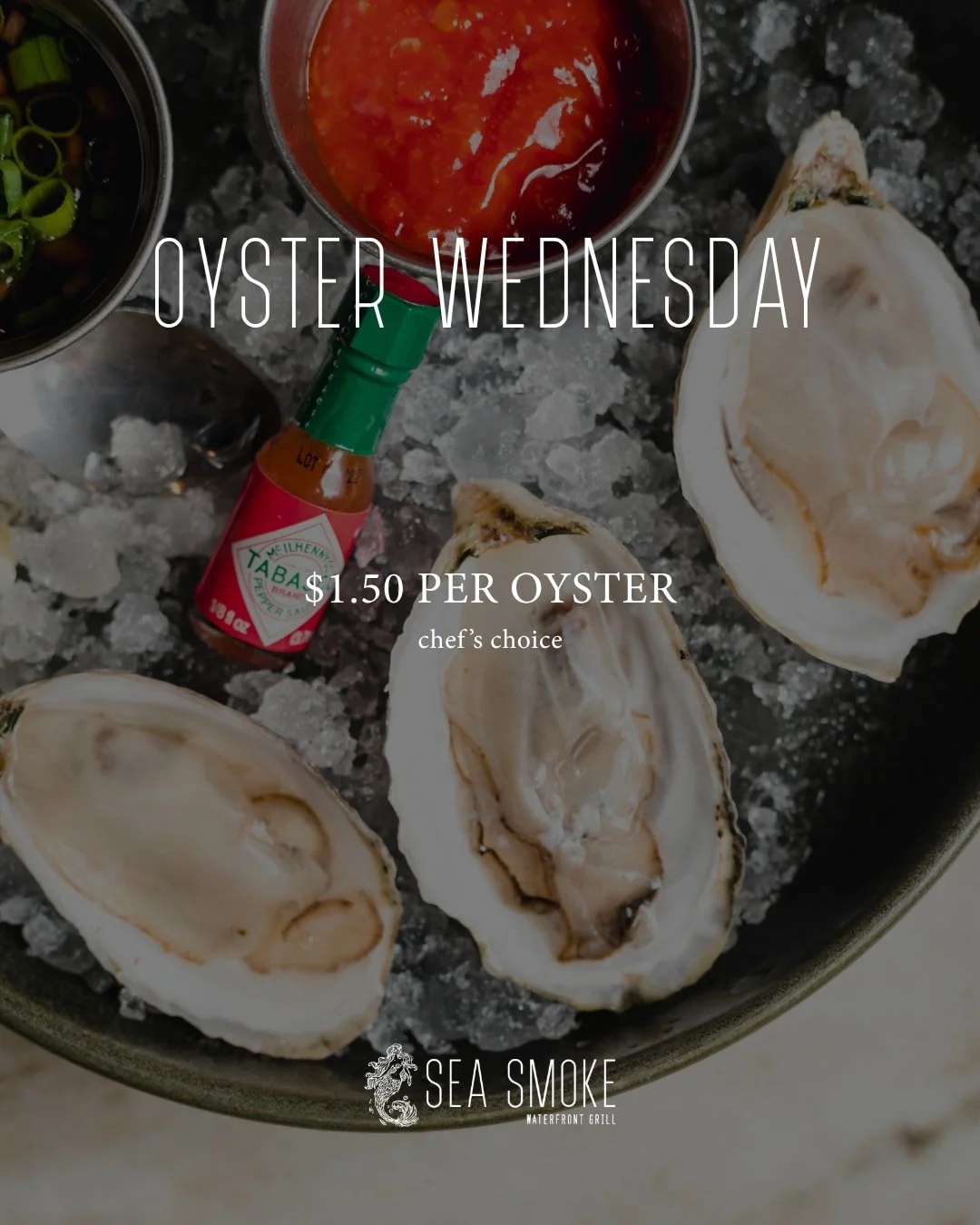 Wednesdays are for oysters 🦪

Fresh, chef&rsquo;s choice oysters for your midweek fix.