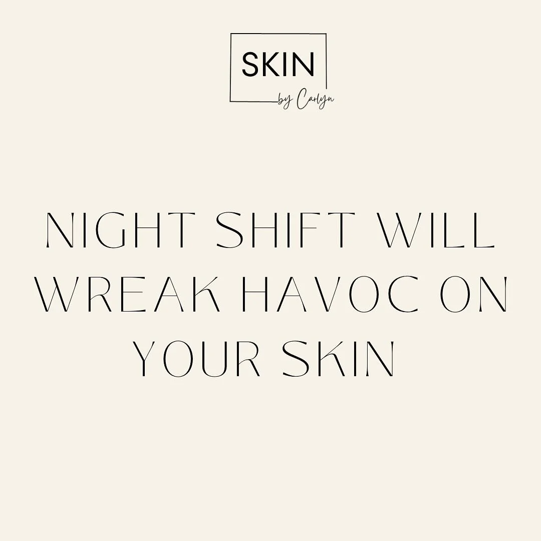 The lack of sleep and induced stress on the body with staying up all night can be brutal on your skin. This is not to say it&rsquo;s not possible to clear, I&rsquo;ve done so many times. It can just take a tad longer sometimes. 

My night nurses have