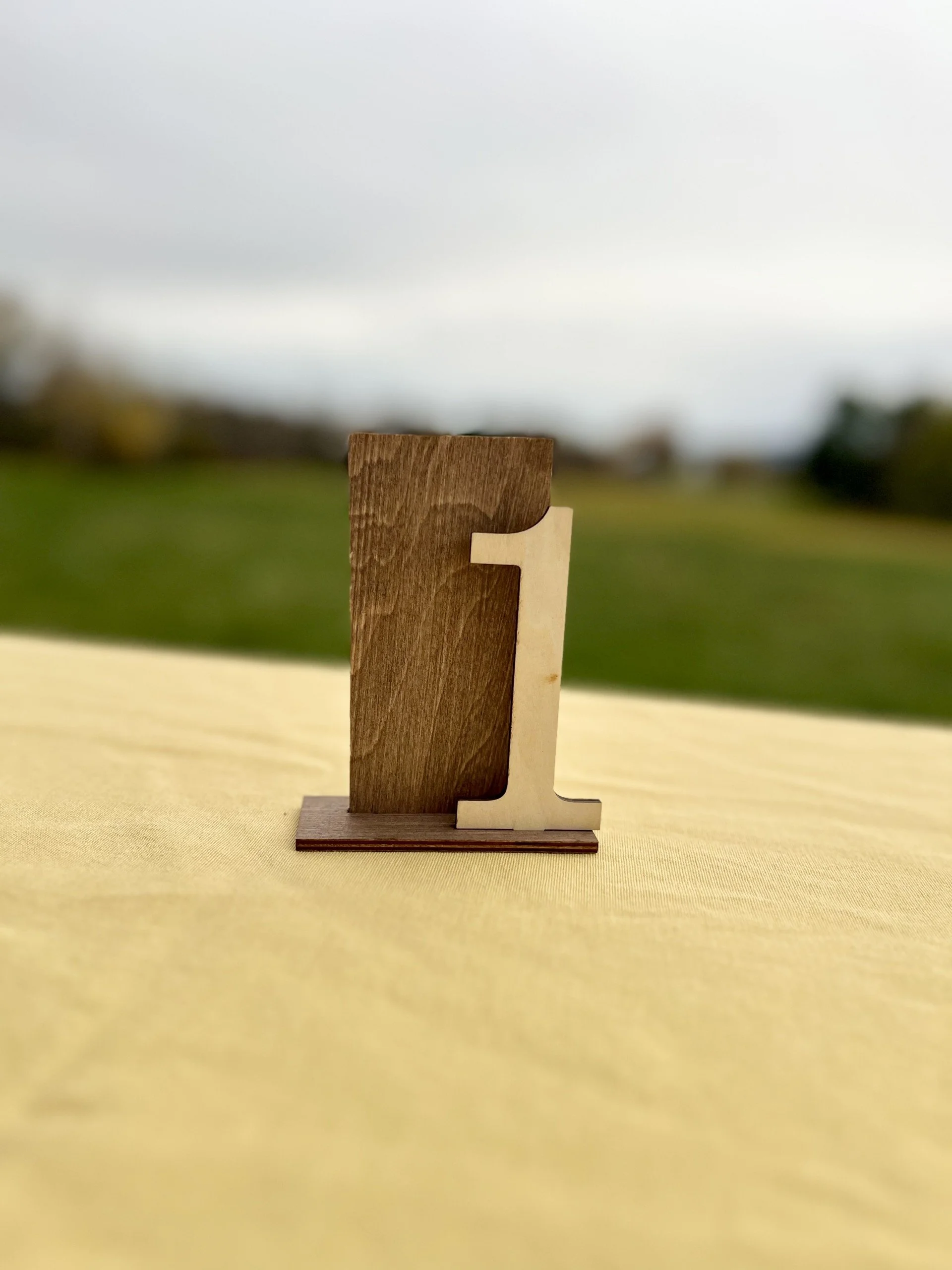 Wooden Table Numbers