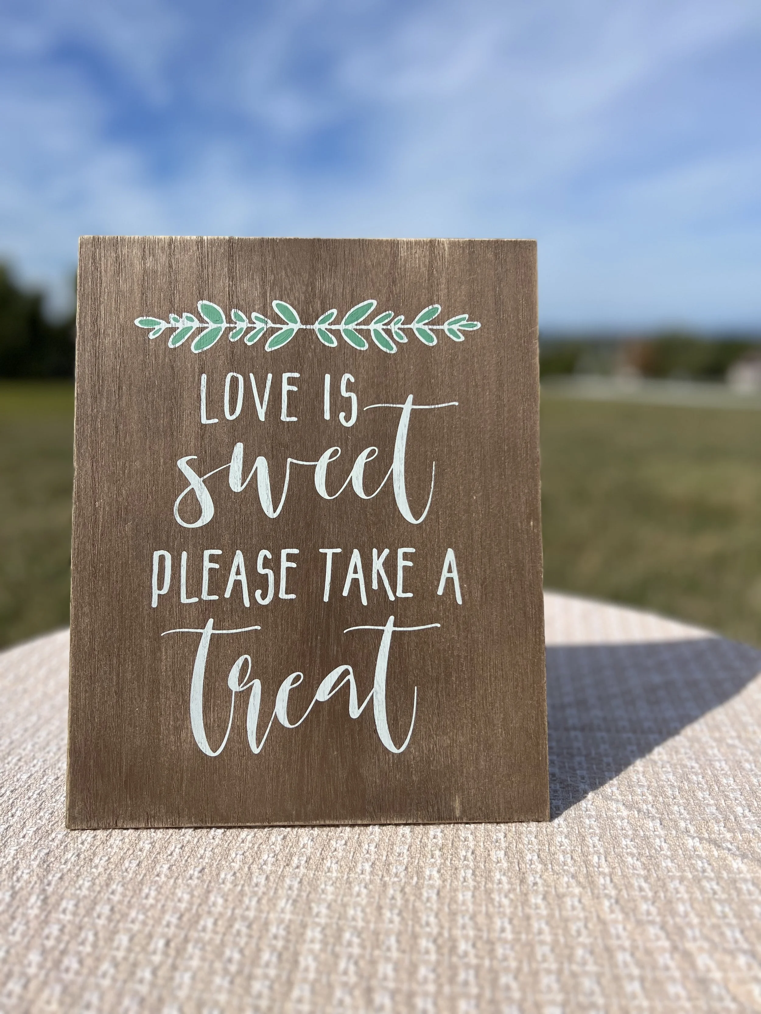 Love is Sweet Sign