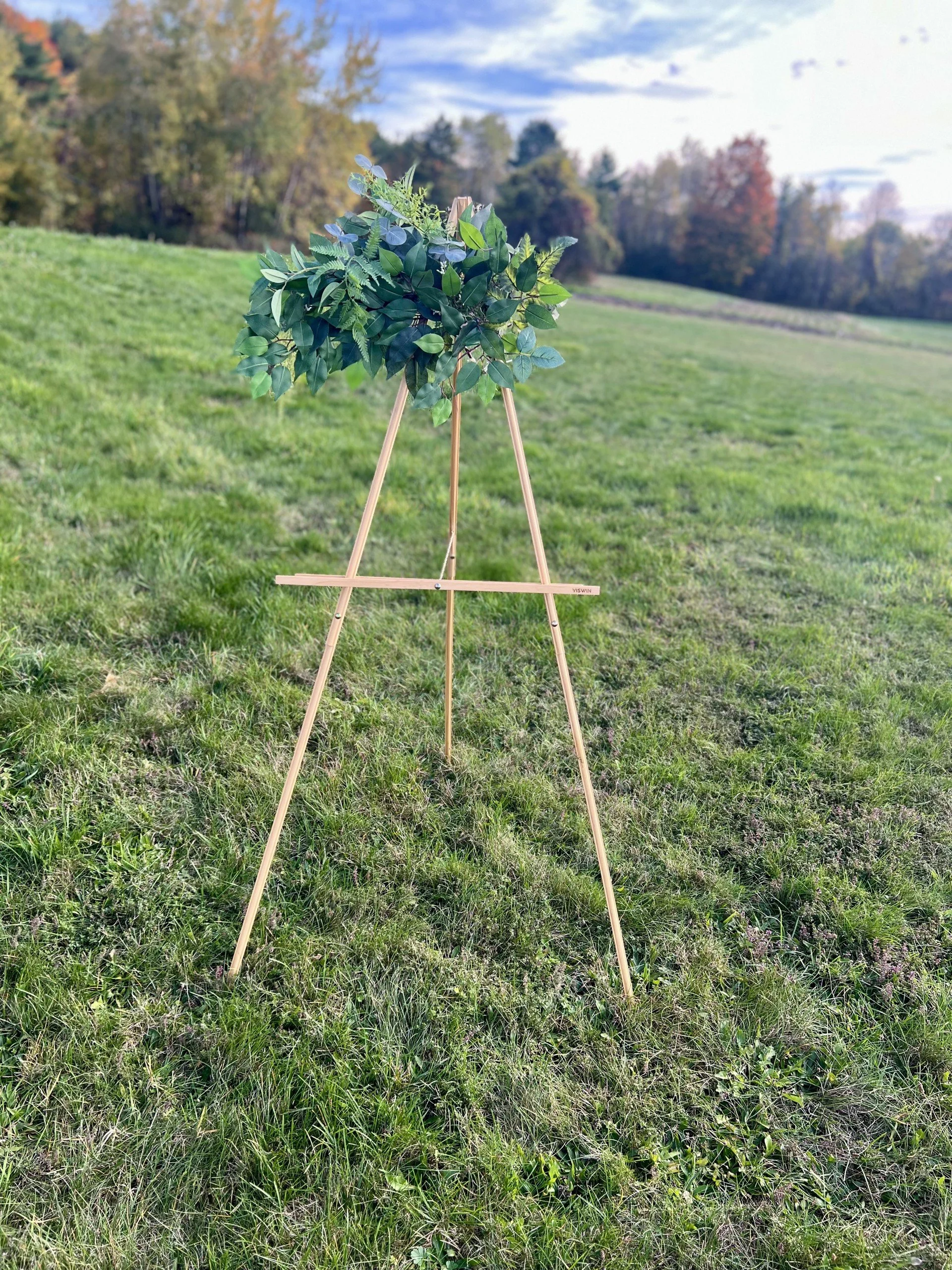 Easel with Greenery