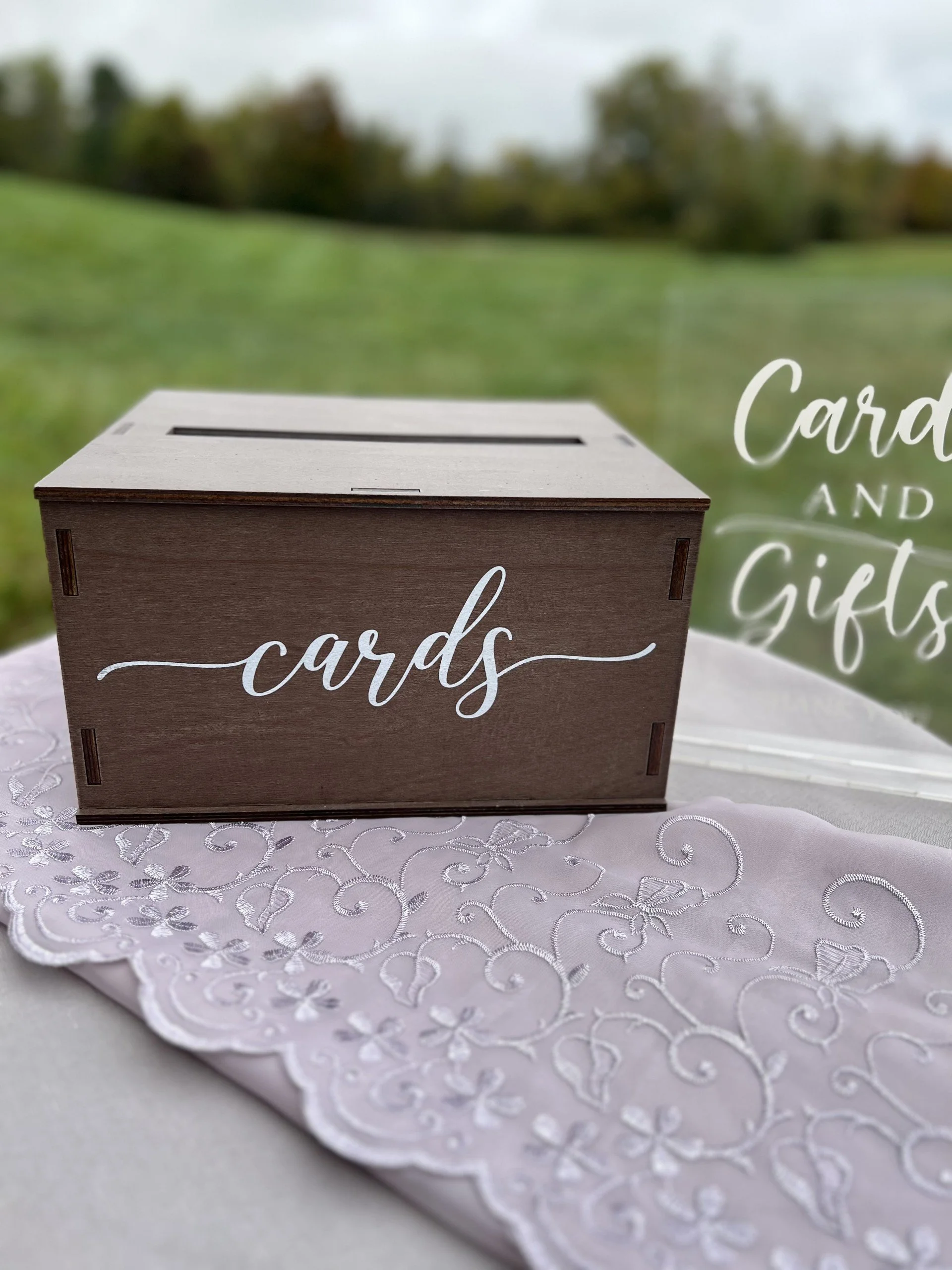 Fake Wood Card Box