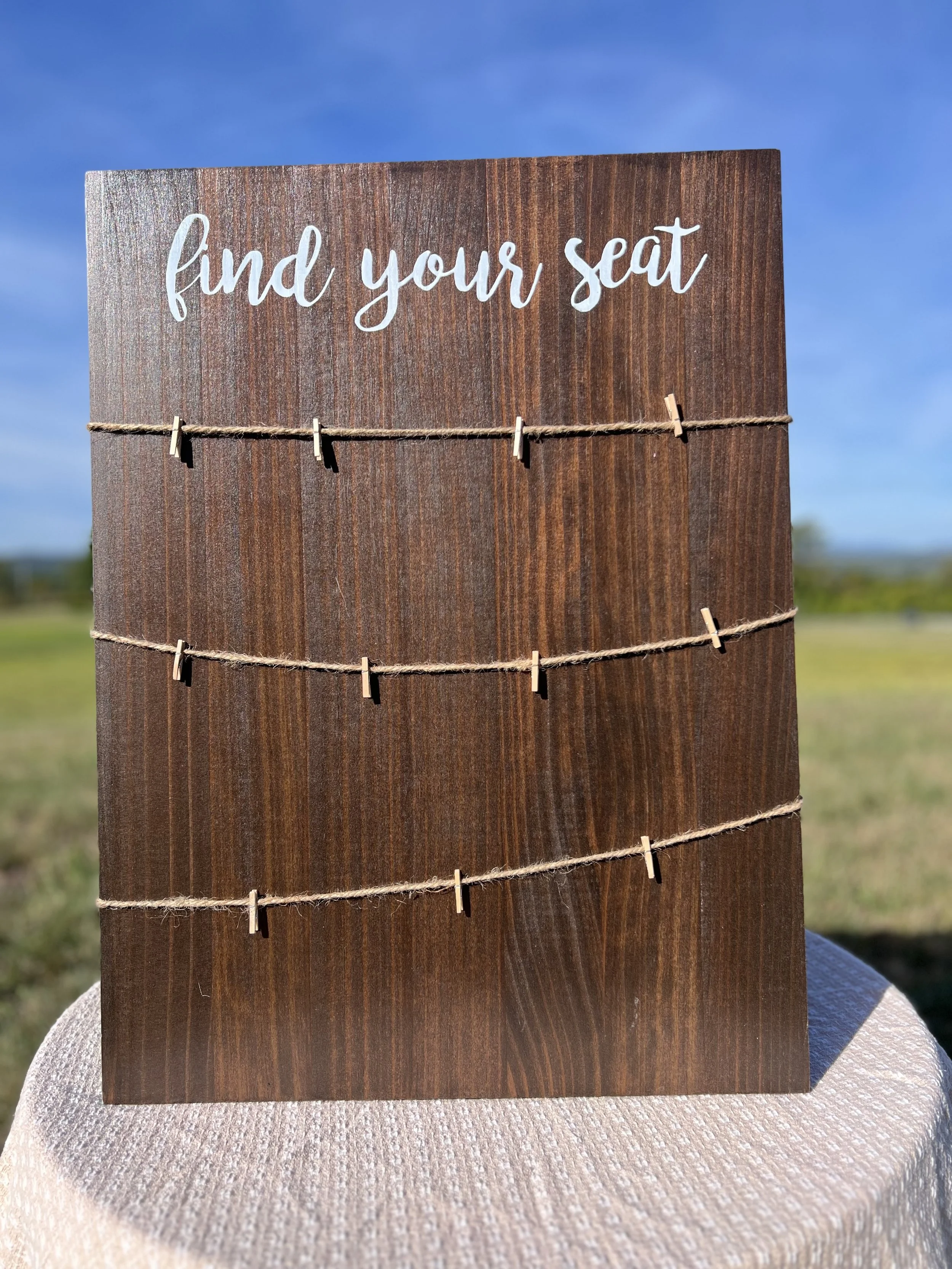 Tabletop Seating Chart