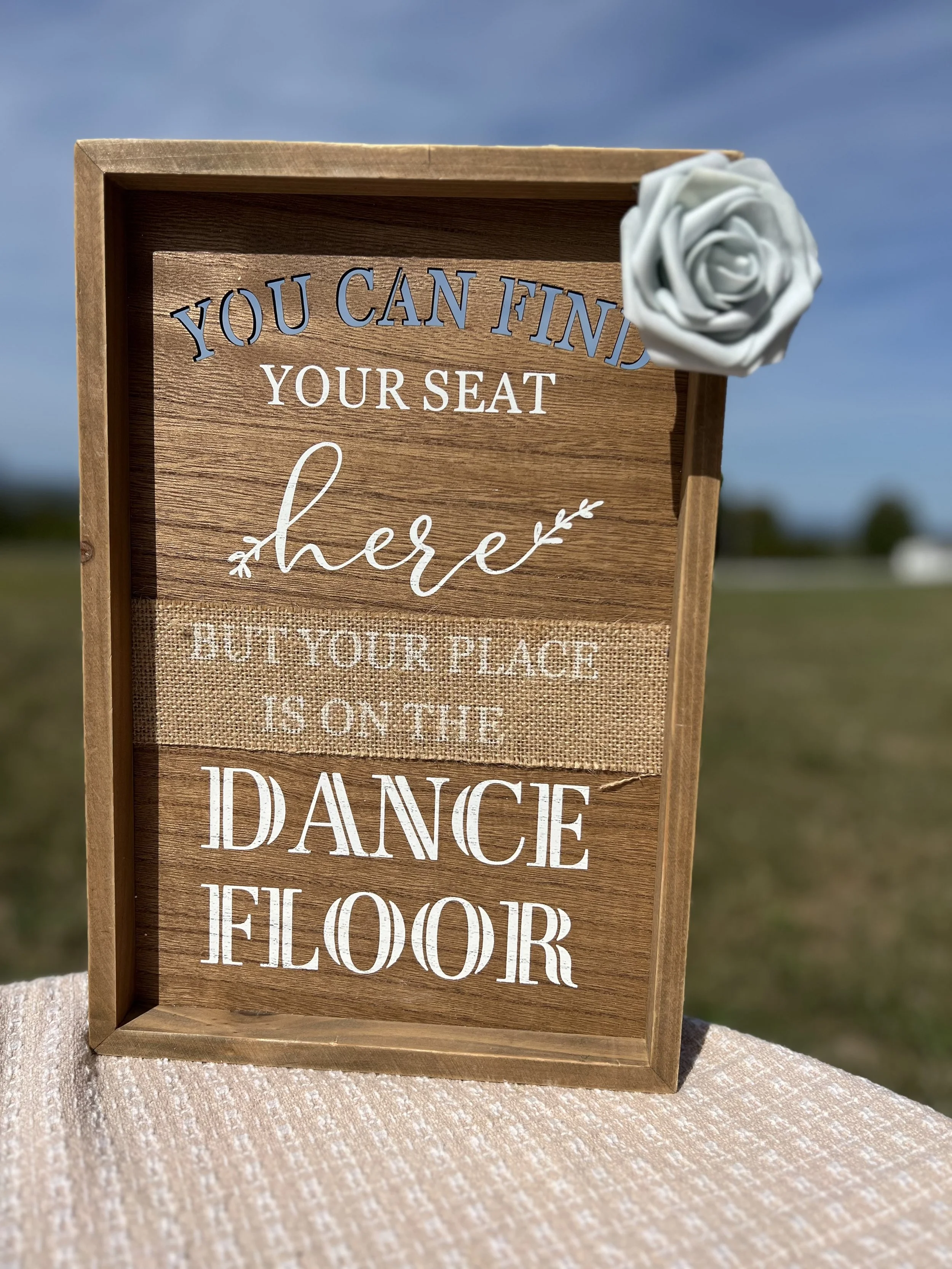 Find Your Seat Sign