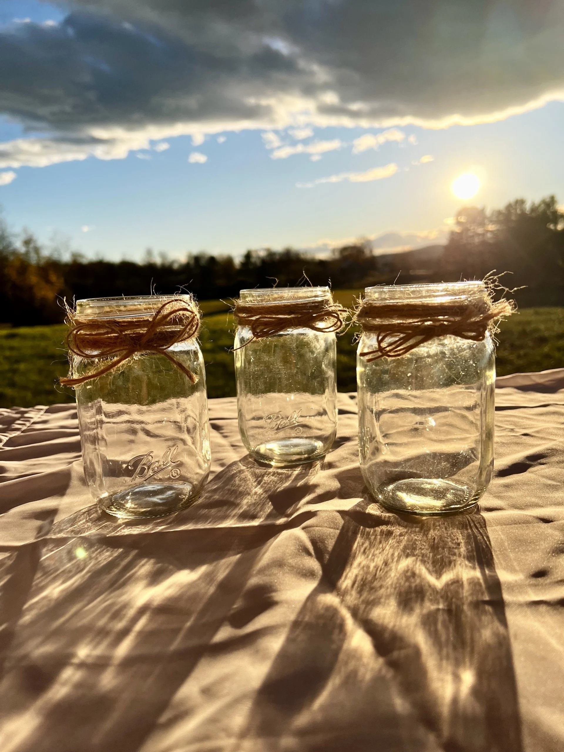 Mason Jars with Twine