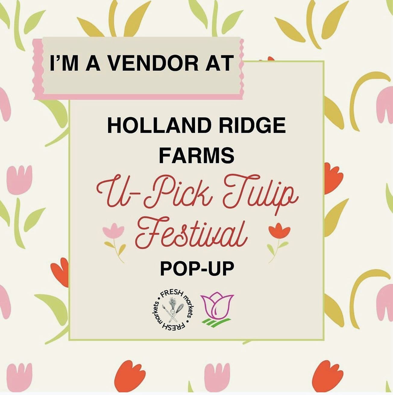 This Saturday! @garden_state_girl_designs and @asburyfresh come together at @hollandridgefarms for a stunning experience among 8 million tulips. 

Crafters, food trucks, nature! You don&rsquo;t want to miss this event. 

Be sure to find Garden State 