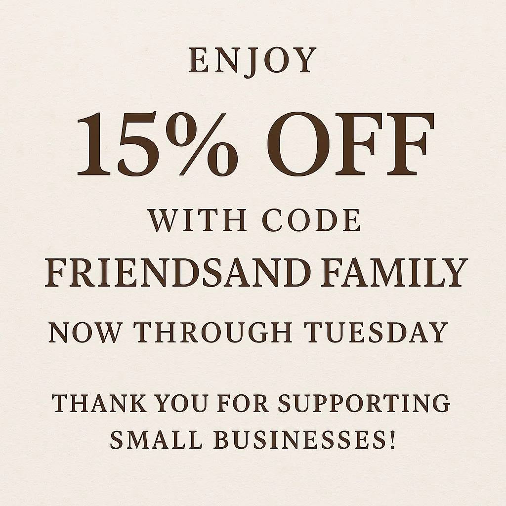 It&rsquo;s small business Saturday! Enjoy 15 percent off all online orders now through Tuesday.

www.gardenstategirldesigns.com