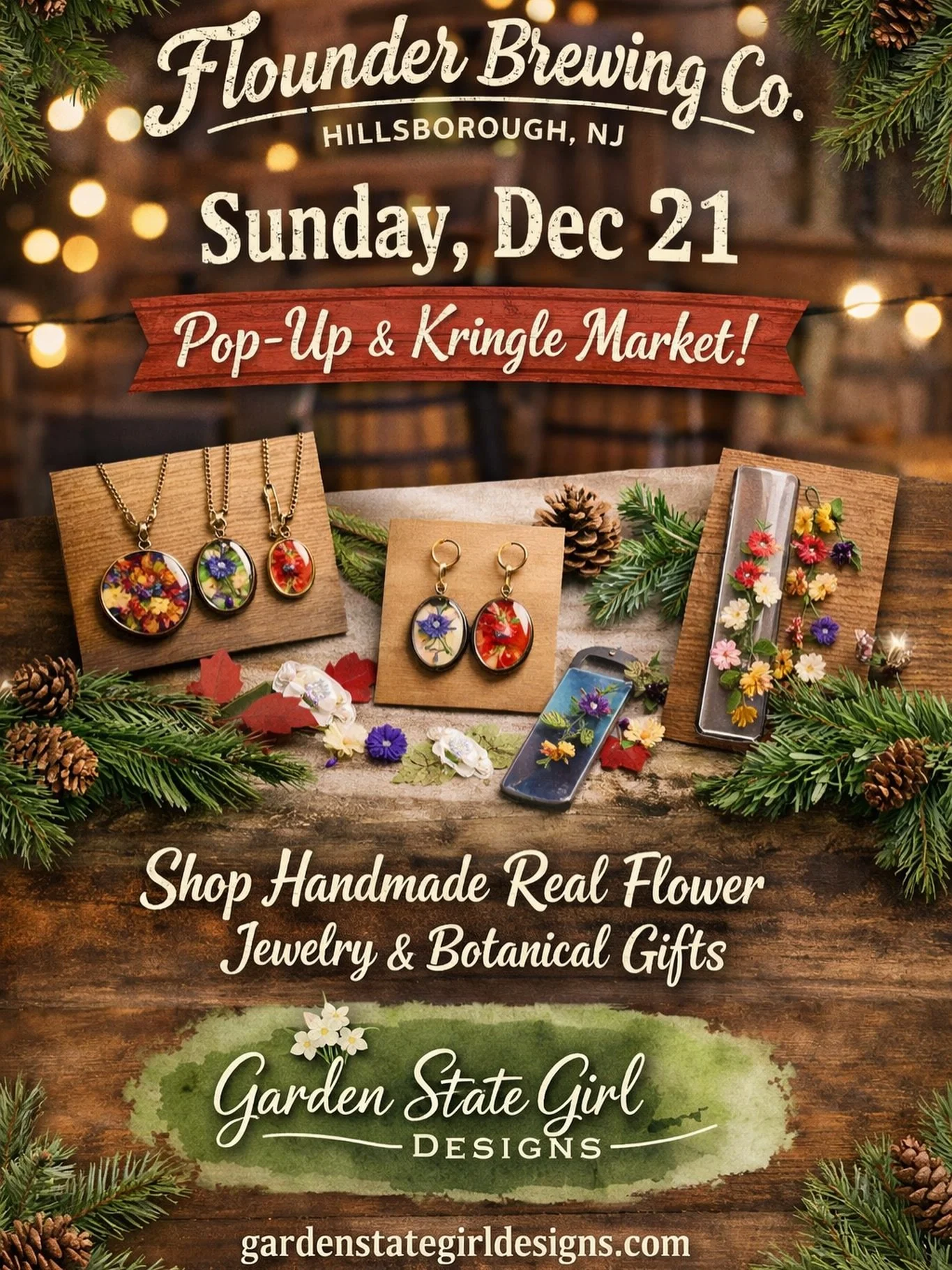 I can&rsquo;t wait to get back to @flounderbrewing this Sunday! It looks like the weather will warm up a bit. 

If you haven&rsquo;t been here, you&rsquo;re missing out! It&rsquo;s an actual Christmas Village for the whole family. 

Santa, Buddy the 