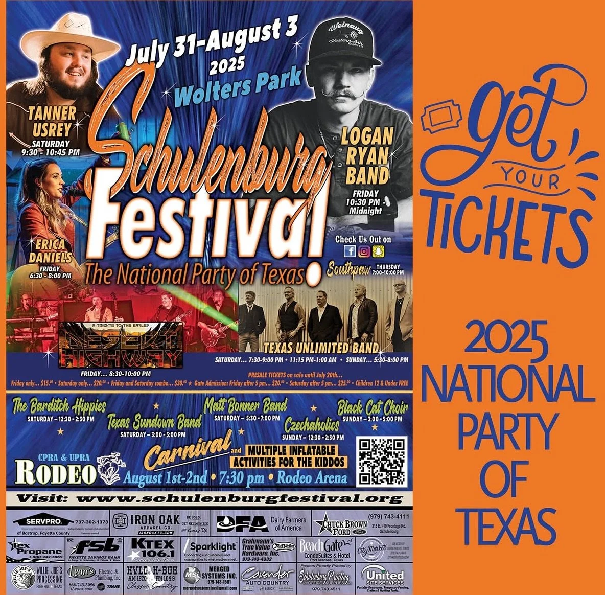 SCHULENBURG Festival Here We Come!!! Get Ready For a Weekend Full of Music ! 
Myself &amp; The Beaus will be performing at 630pm 🎶 

Can&rsquo;t wait to see yall there 😎