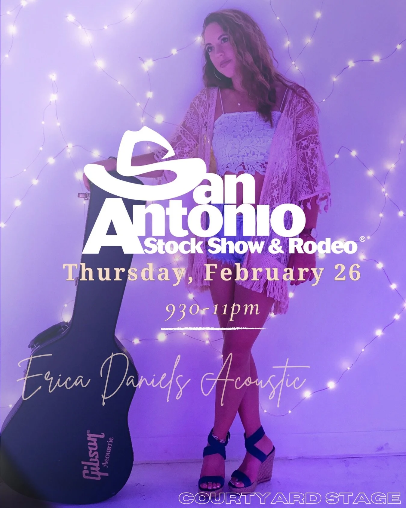 February isn&rsquo;t over yet! And neither is the Rodeo in San Antonio! 

Playing Thursday AND Friday this week at the courtyard! #blessed