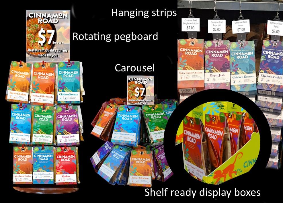 4 display options for retailers