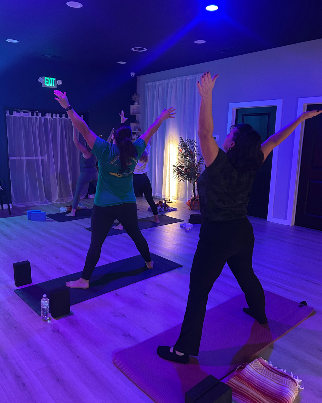 yoga class at waves of change franklinville