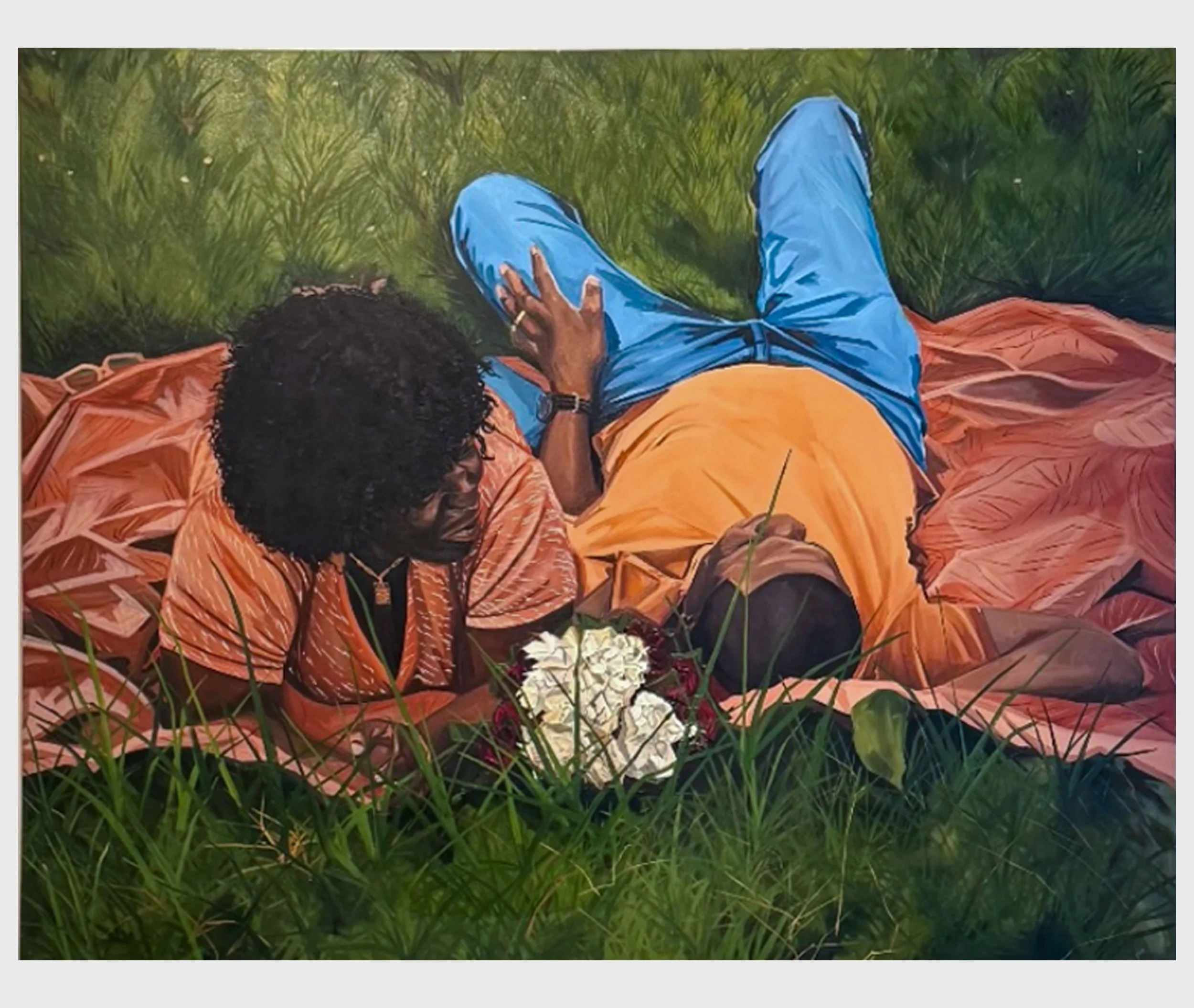 flowers never lie to the sun, 92X72, oil on canvas