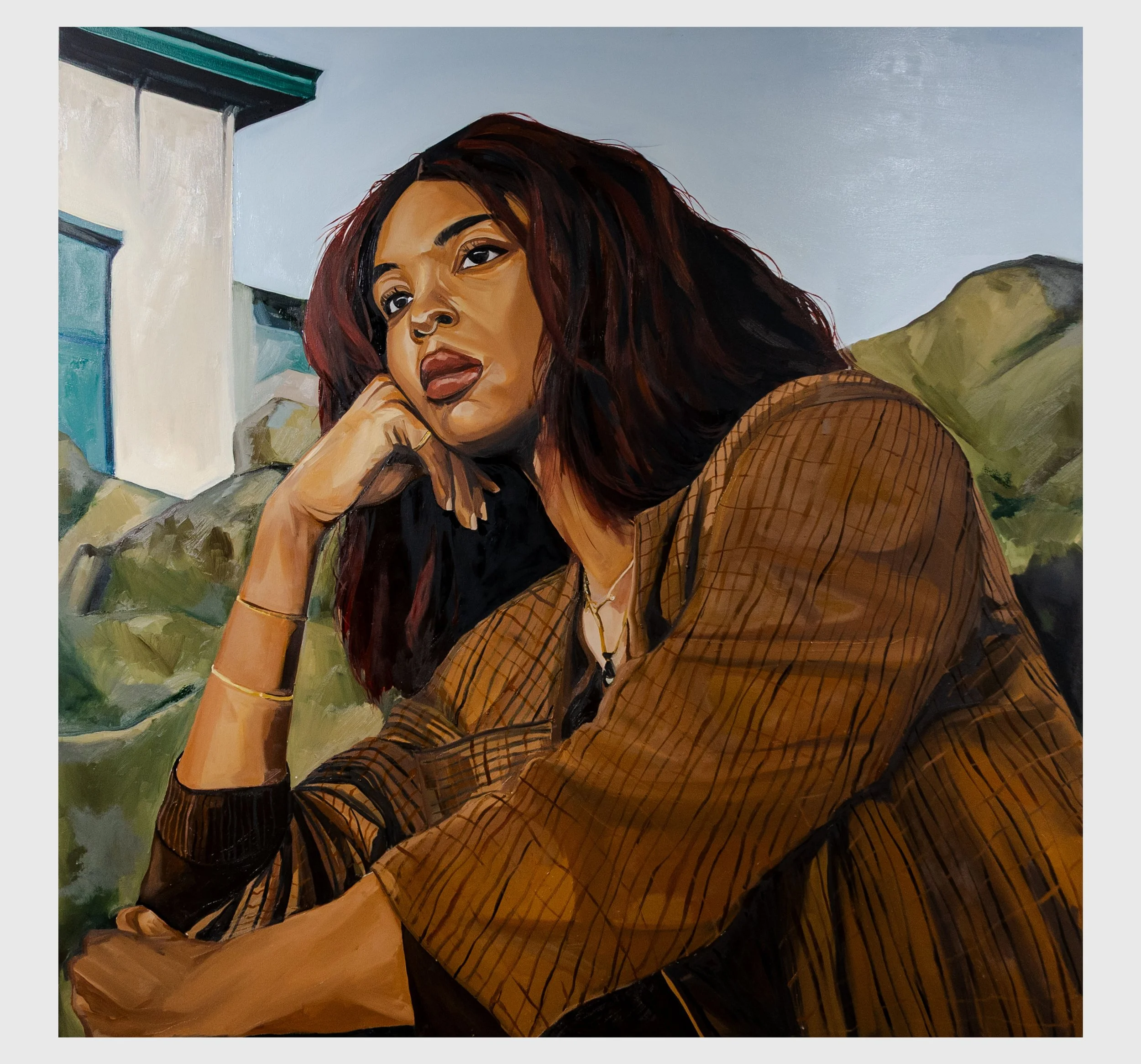 my space, my time, 60X60, oil on canvas