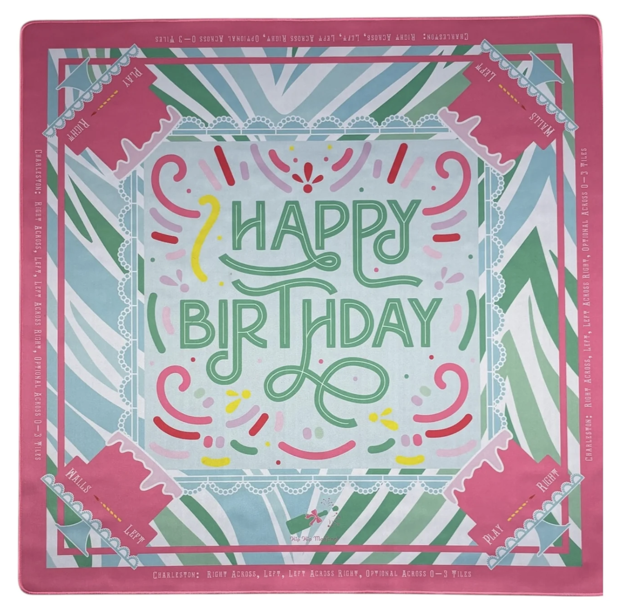 Hip Hip Mahjong Birthday Mat