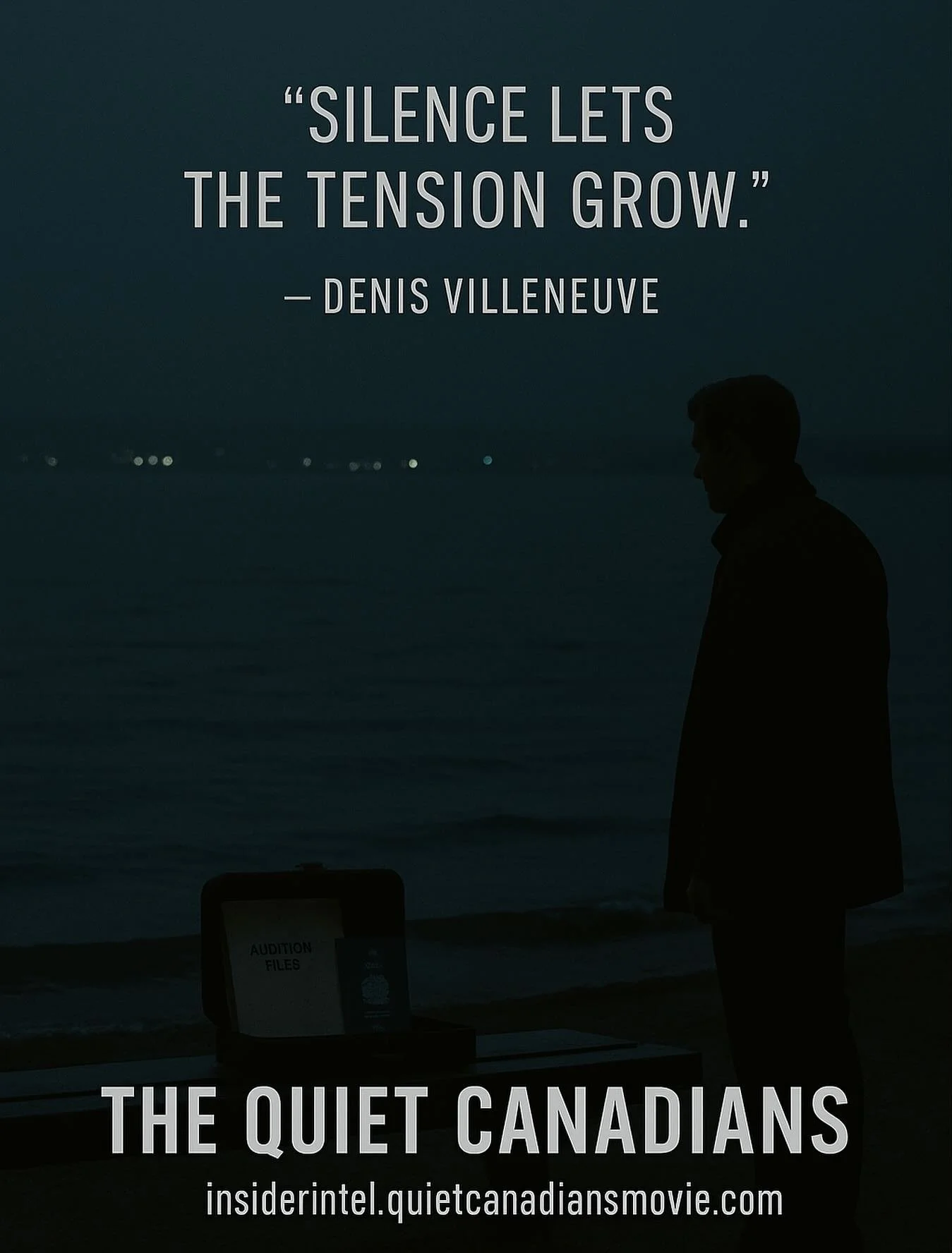 &ldquo;Silence lets the tension grow.&rdquo; &mdash; Denis Villeneuve

In The Quiet Canadians, the loudest moments aren&rsquo;t the gunshots.
They&rsquo;re the ones where no one says a word&hellip; and everything changes.

This is spy cinema where ch