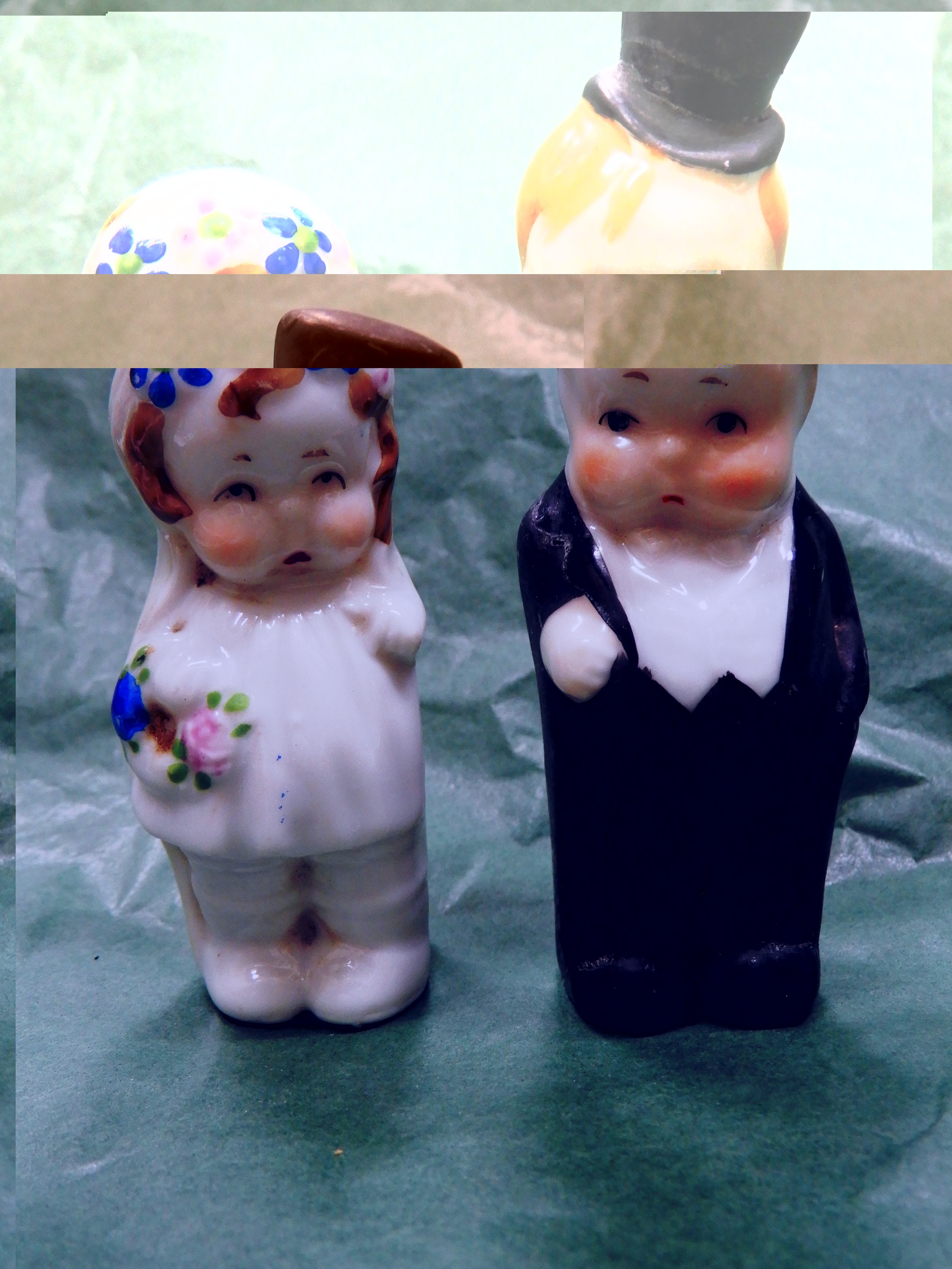 Bride and groom salt and pepper