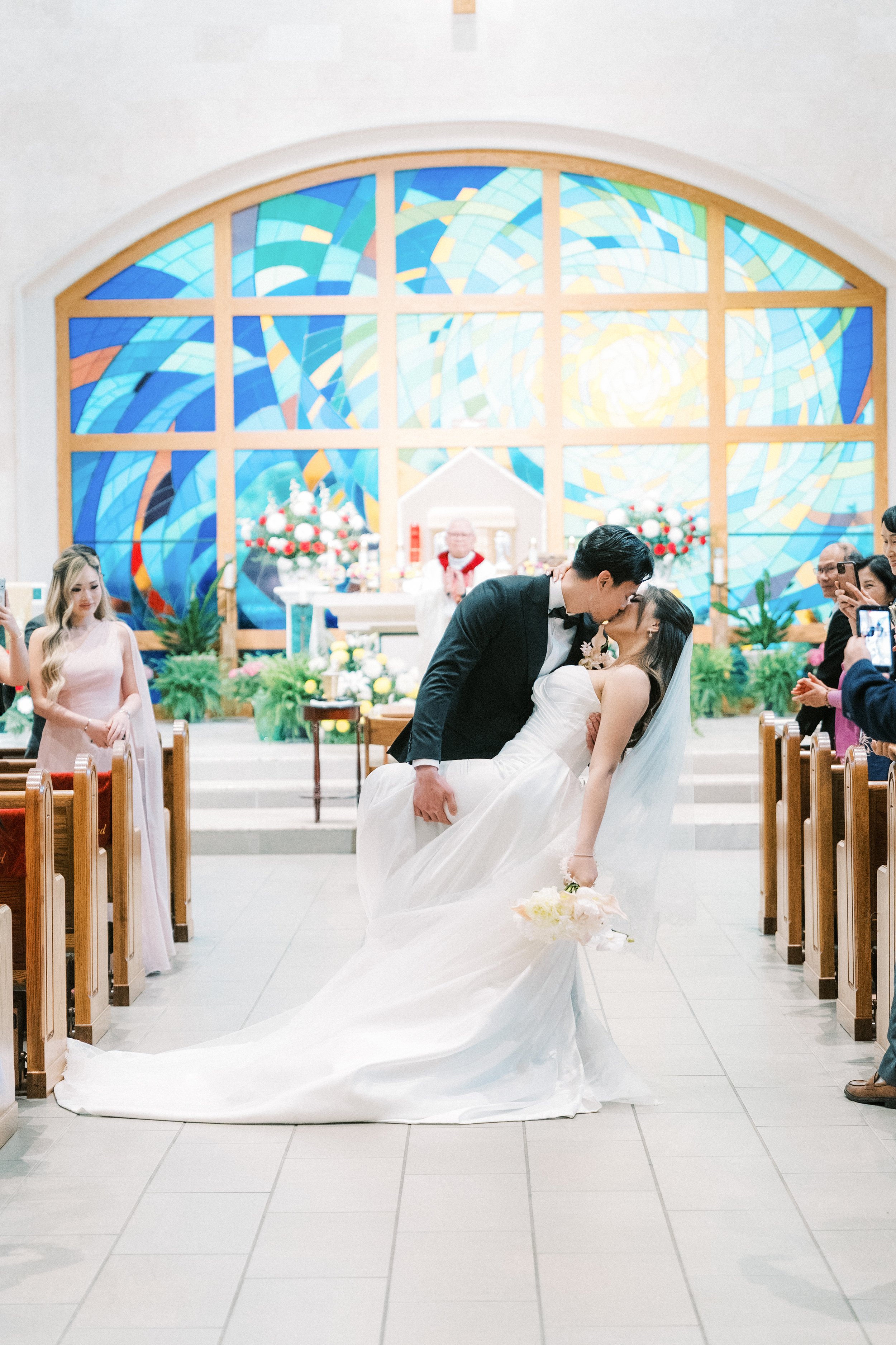 St. Michael the Archangel Church Wedding & Château Joli Reception | Dallas Wedding Photographer-6.jpg
