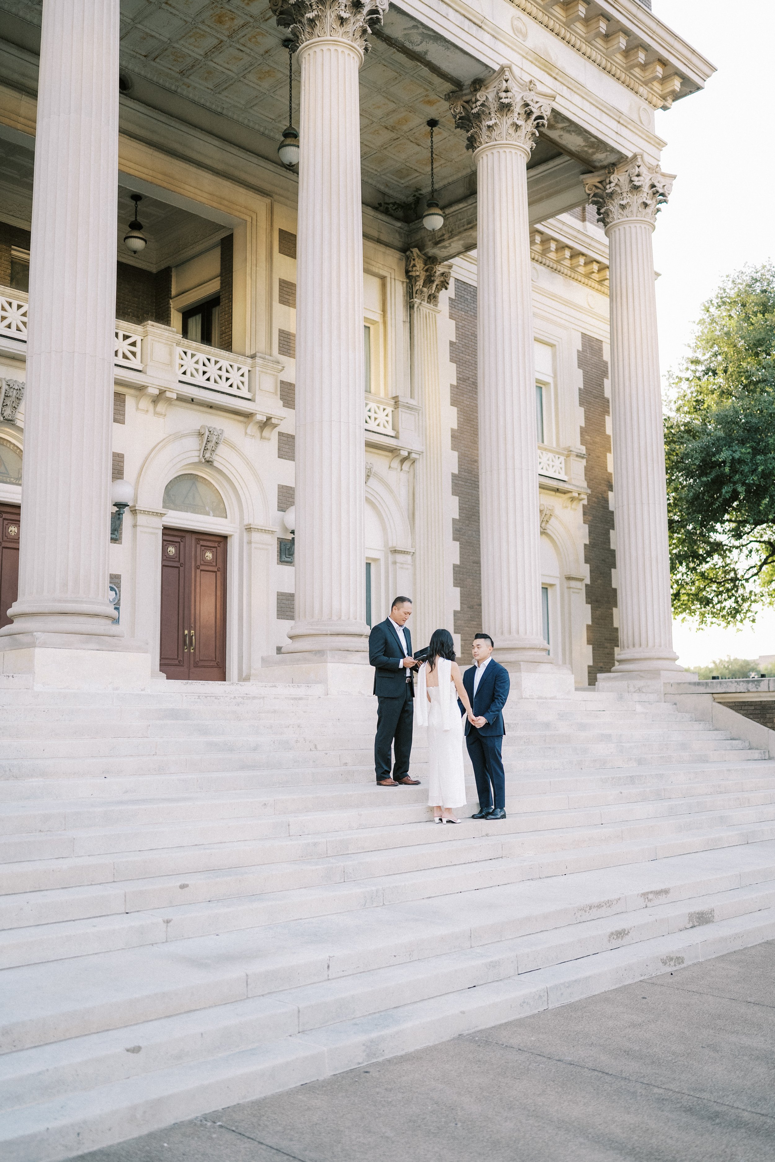 Downtown Dallas Engagement Intimate Modern Vintage Engagement Photography Ceremony-2.jpg