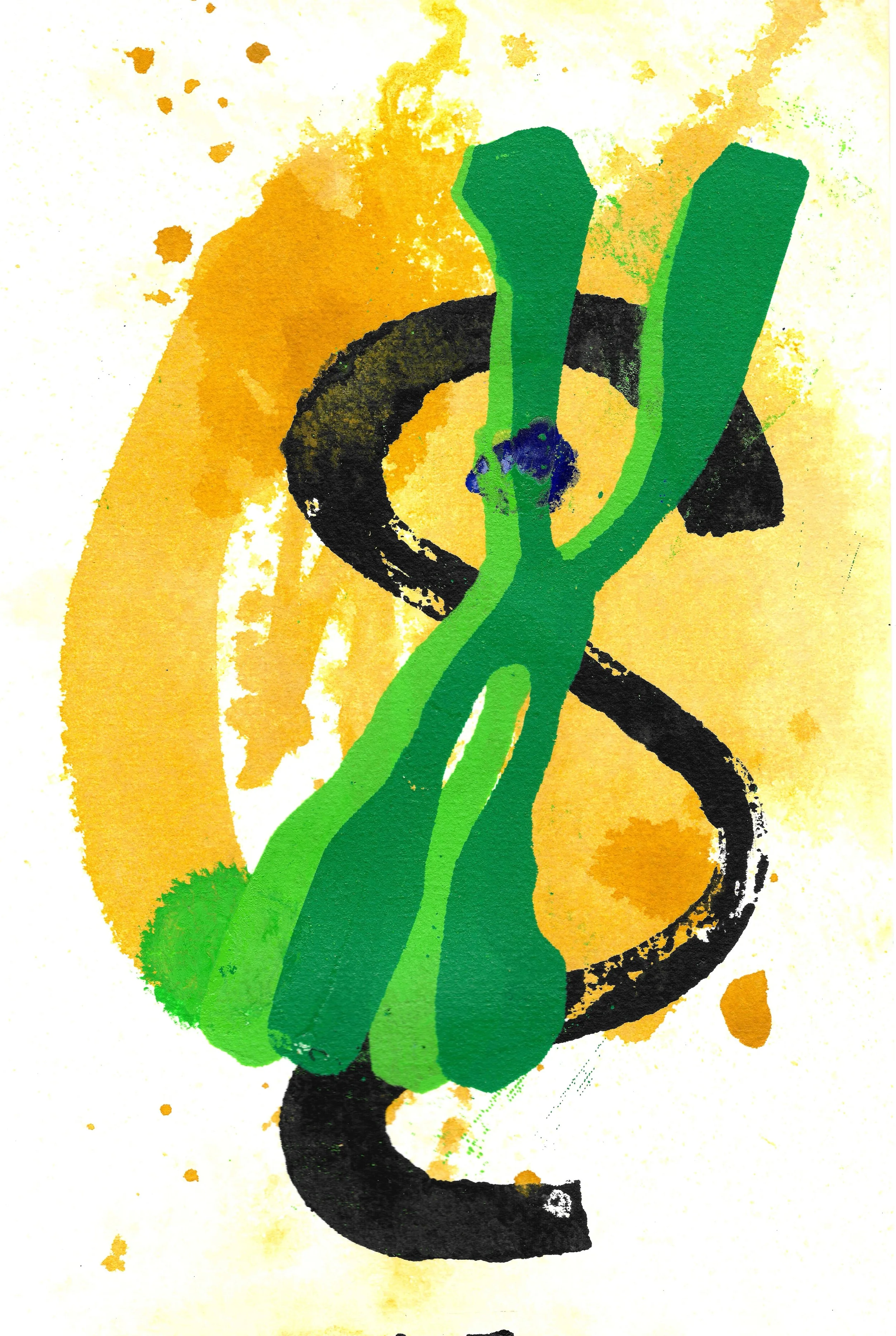 Abberation III
Mixed media on Paper
9"X6"
2025