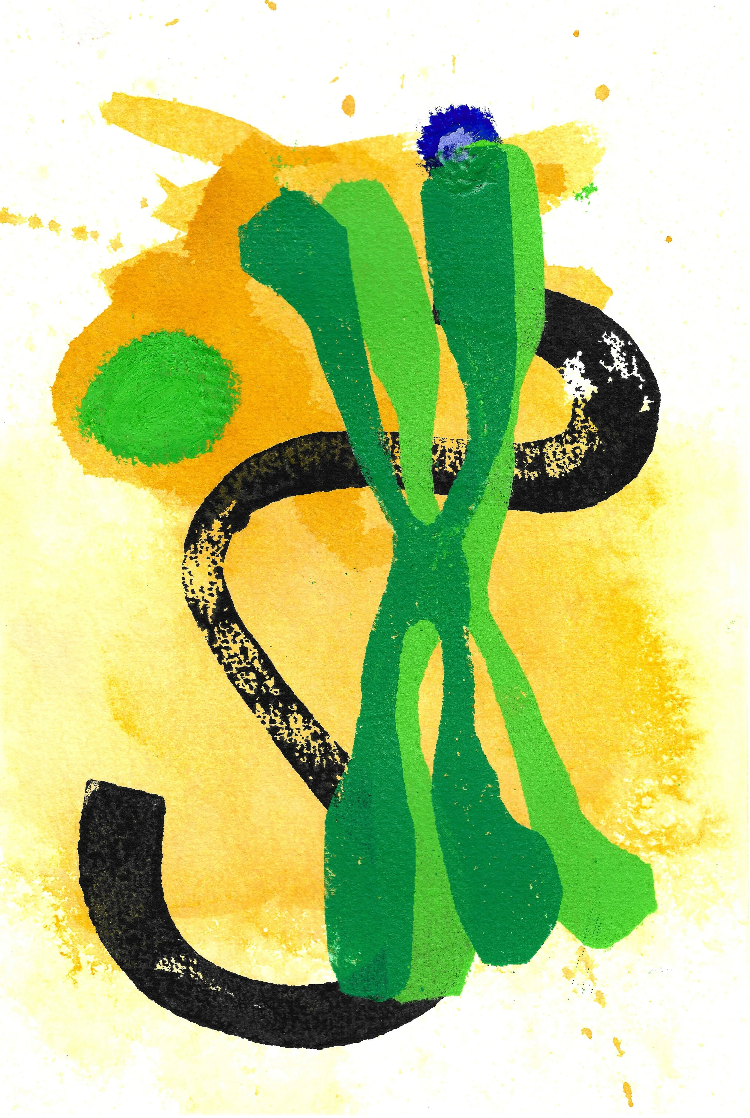 Abberation VII
Mixed Media on Paper
9"X6"
2025