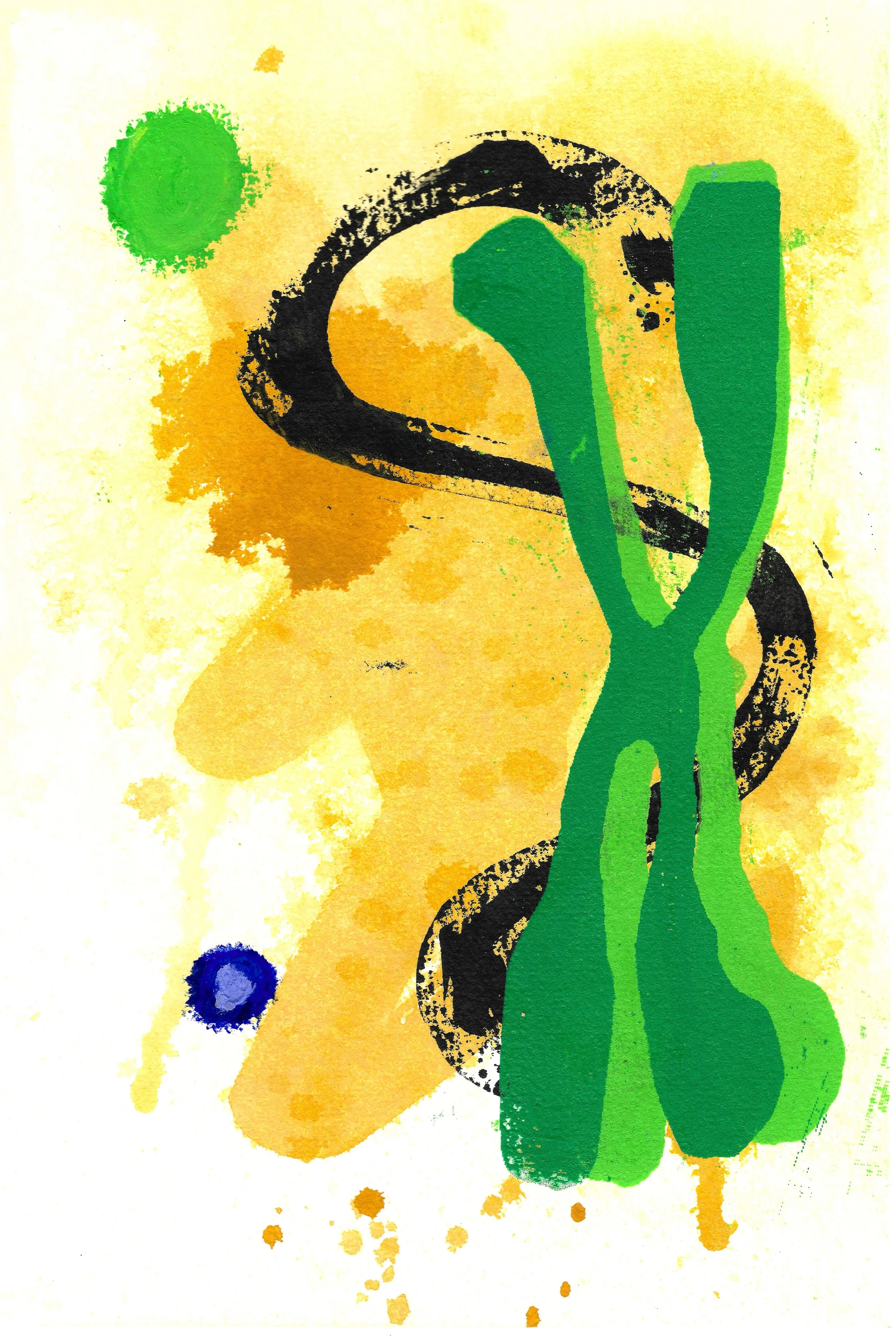 Abberation II
Mixed media on Paper
9"X6"
2025