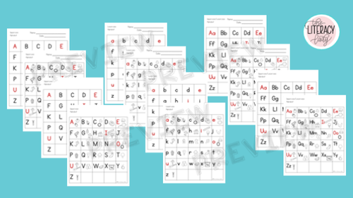 ABC Printable Chart — The Literacy Lady