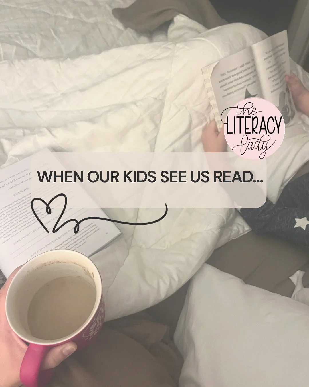 A little November reminder 🍂

Our kids don&rsquo;t need perfect routines or Pinterest-worthy reading nooks&mdash;
they just need to see us reading.

When they see you with your Bible, your favorite novel, or even a cozy stack of picture books beside
