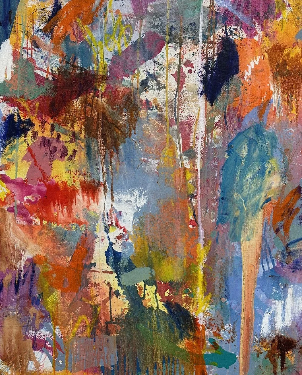 Stretched Canvas 3 a, Mixed media on Canvas