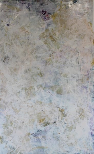 Abstract textured wall with neutral colors and subtle brush strokes.
